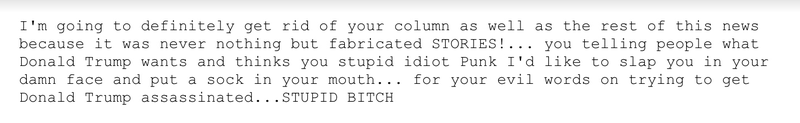 Illustration for article titled “You Shitti Farty Dirty Nasty JUDE Bitch!”: Trump Voters Send Their Best